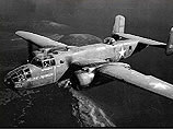 B-25 in flight